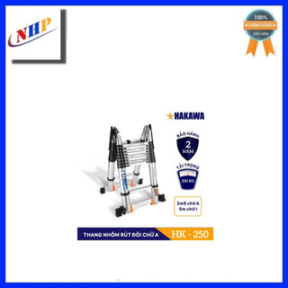 Thang nhôm rút gọn chữ A 5m Hakawa HK-250