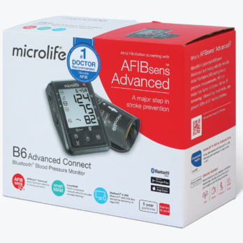 ✅ MICROLIFE B6 ADVANCED – Máy đo huyết áp bắp tay tự động, đo nhịp tim, cảnh báo rung nhĩ, đột qụy