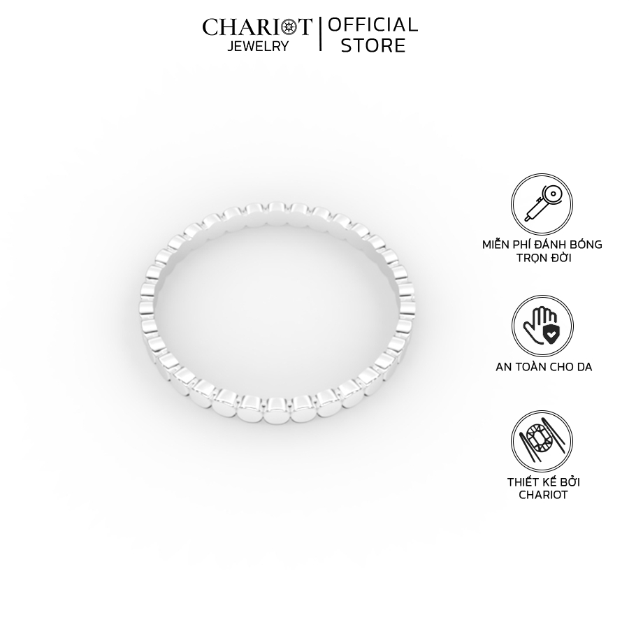Nhẫn Bạc NCJ42 Hình Tròn Nối Tiếp Chariot Jewelry