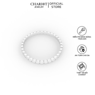Nhẫn bạc 925 chariot hình tròn nối tiếp độc đáo cá tính chariotjewelry ncj42