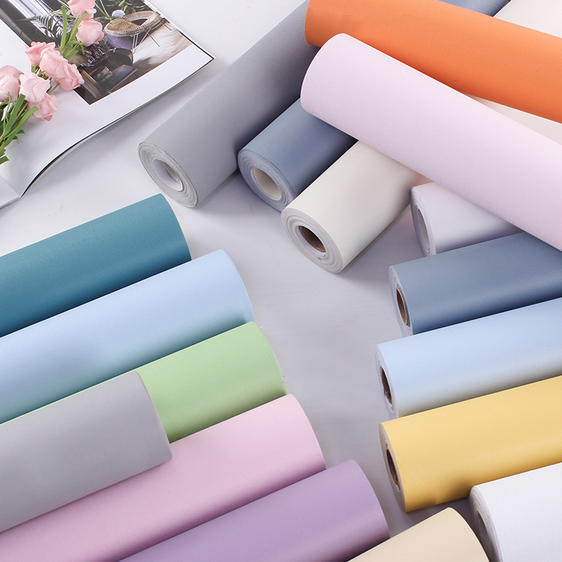 Tổng hợp giấy dán tường một màu khổ cố định 45cm