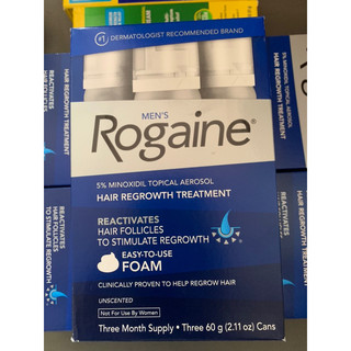 Tinh chất bôi tóc Rogaine 5% dạng bọt cho nam, ngăn rụng hói và mọc tóc, mày, râu