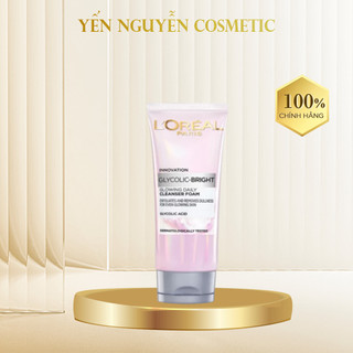 Sữa rửa mặt sáng da loreal paris glycolic - bright 100ml