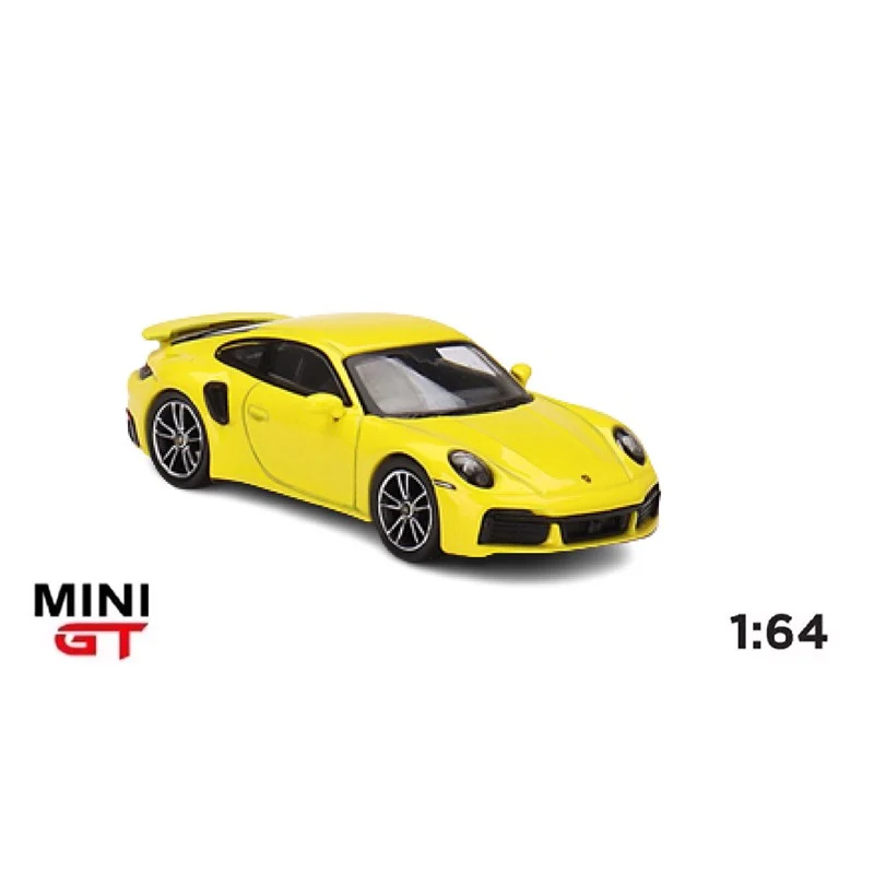 Mô hình xe Porsche 911 Turbo S Racing Yellow tỉ lệ 1:64 MiniGT
