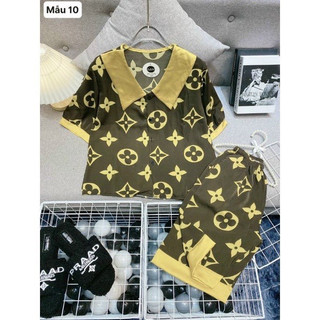 [FREE SHIP]Bộ Pijama Lửng Cổ Bèo Chất Lụa Mềm Mịn Dày đẹp