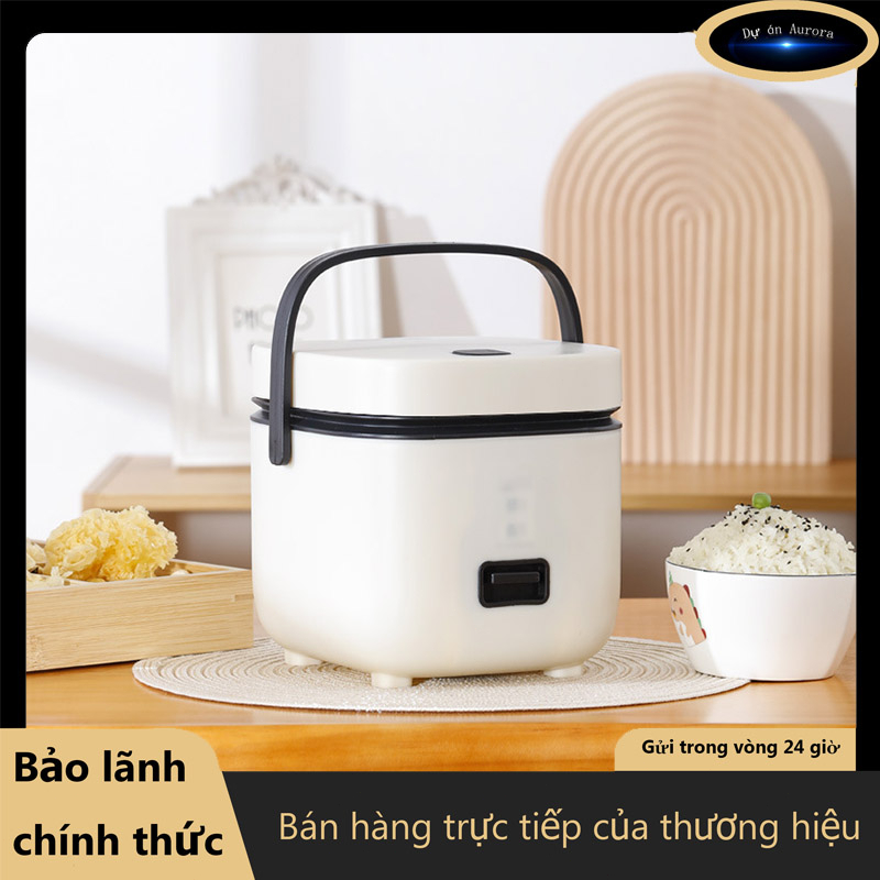 Nồi cơm điện mini không dính, Nồi cơm điện thông minh mini Công suất 220W mini Đa chức năng 1.2L phù hợp cho gia đình 2-