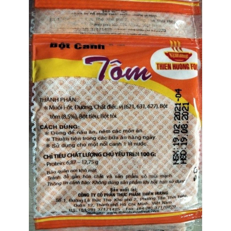 Thùng 60 dây Bột canh Tôm thượng hạng Thiên Hương