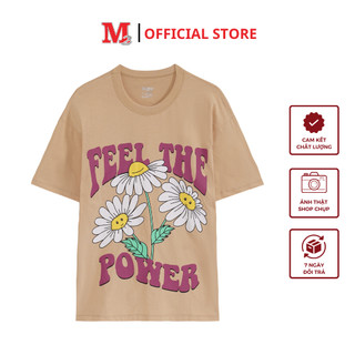 Áo thun unisex chất cotton 100% mềm mịn size S-XL in hình FEEL THE POWER  K0030726 thời trang M2