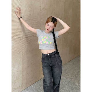 Áo Croptop In Chữ TRUST THE PROCESS| ROKY TOP | Secodee
