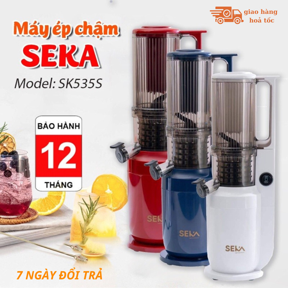 Máy ép chậm Seka SK 535S, Máy ép chậm trái cây hoa quả công suất 250W bảo hành 12 tháng