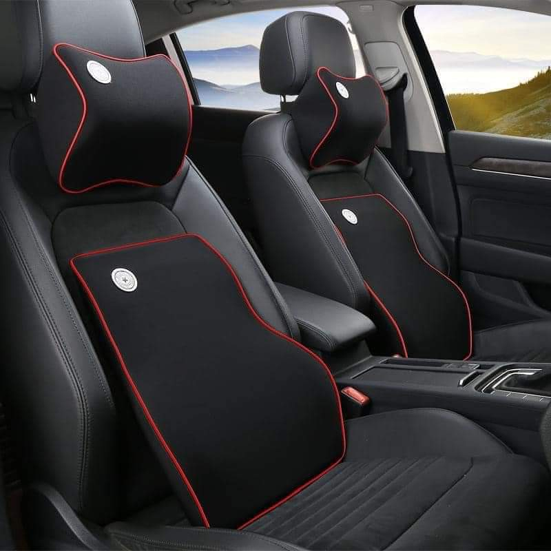 Gối tựa đầu và lưng cao su non ô tô dùng để ghế ô tô, ghế văn phòng | BigBuy360 - bigbuy360.vn