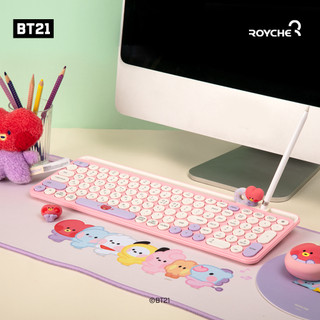   CHÍNH HÃNG ROYCHE  ROYCHE X BT21 minini MULTI-PAIRING BLUETOOTH WIRELESS KEYBOARD BÀN PHÍM BLUETOOTH ĐA KẾT NỐI 