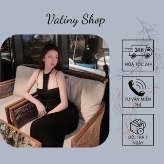 Đầm body, đầm cổ yếm 2 dây thời trang Vatiny