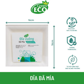 Đĩa/Khay bã mía Green Eco