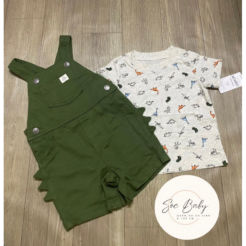 set yếm Car…ter dư xịn a u t h size 3m-18m