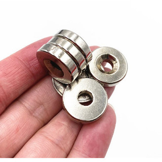 Nam châm viên đất hiếm 15x4 có lỗ Vát