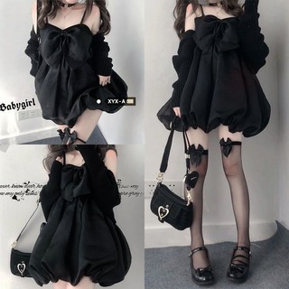 Thanh Lý đầm 99k đầm baby doll bí đen 2 dây hàng có sãn tơ cứng
