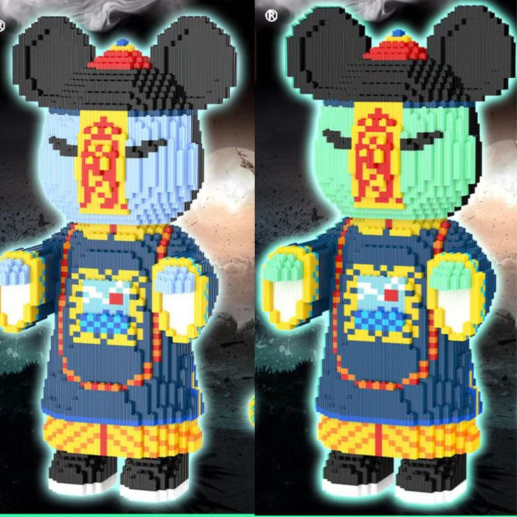 Cương Thi Mô Hình Lắp Ráp Zombie Bearbrick Quà Tặng Lắp Ghép Sưu Tầm Decor