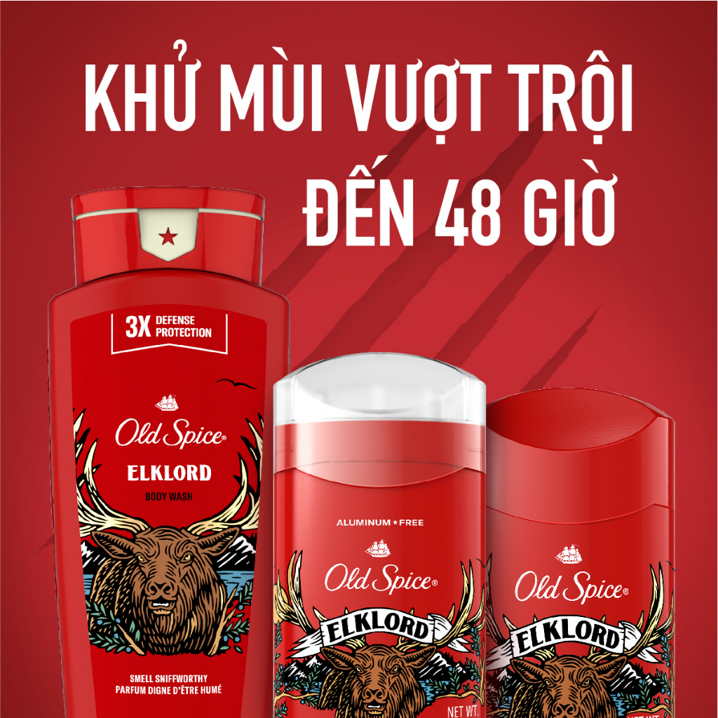 Sáp Khử Mùi Old Spice ElkLord Deodorant 85g