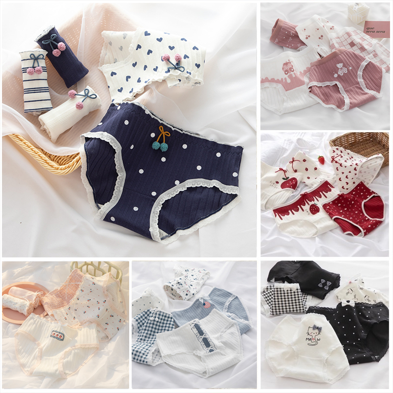 Quần lót nữ cotton cao cấp kháng khuẩn chống viêm, Quần Chip cho bé gái siêu cute siêu yêu