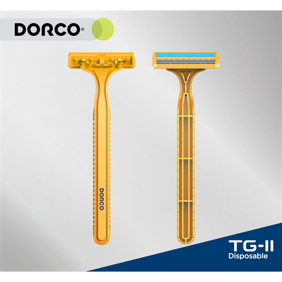 Túi 5 Dao Cạo Râu 2 Lưỡi Dorco TG 710YL-5P Tặng Kèm 2 Túi 2 Dạo Cạo Râu 2 Lưỡi (Tặng 4 dao cạo cùng loại)