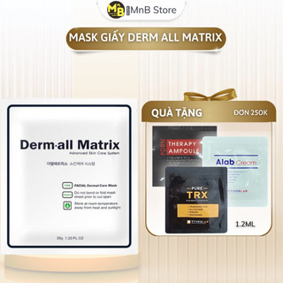Mặt Nạ Derm All Matrix Facial Dermal care Mask siêu phục hồi, làm căng mịn, trắng sáng da (1 hộp 4 miếng)