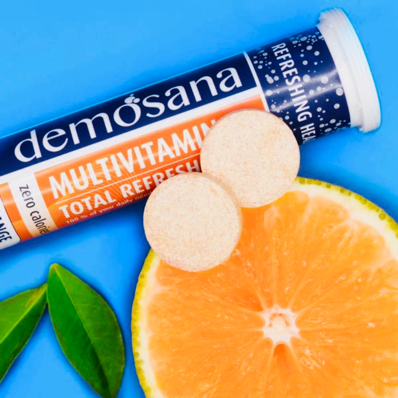 Viên sủi Vitamin tổng hợp vị cam tươi - nhập khẩu CHLB Đức - tuýp 20 viên