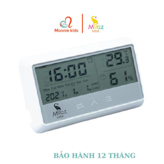 nhiệt ẩm kế điện tử Moaz Bebe MB027 đo nhiệt độ phòng, độ ẩm cho mẹ và bé