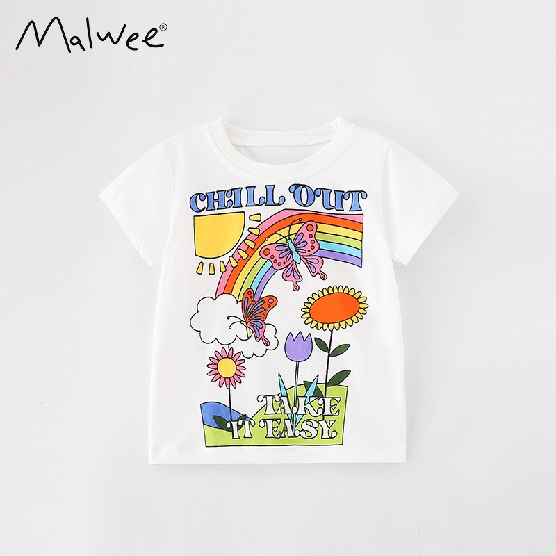 BST ÁO HÈ IN HÌNH BÉ GÁI - MALWEE OFFCIALSTORE