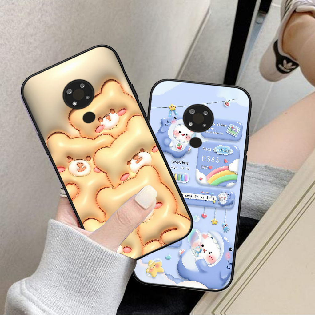 Ốp lưng Nokia Nokia 3.4 / nokia 8.3 bộ gấu nổi in hình PHẲNG