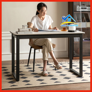 Bàn làm việc , bàn học, bàn gaming chữ U 1m2, bàn chữ U khung sắt hộp 25x50 sơn tĩnh điện chống gỉ, bàn học sinh giá rẻ