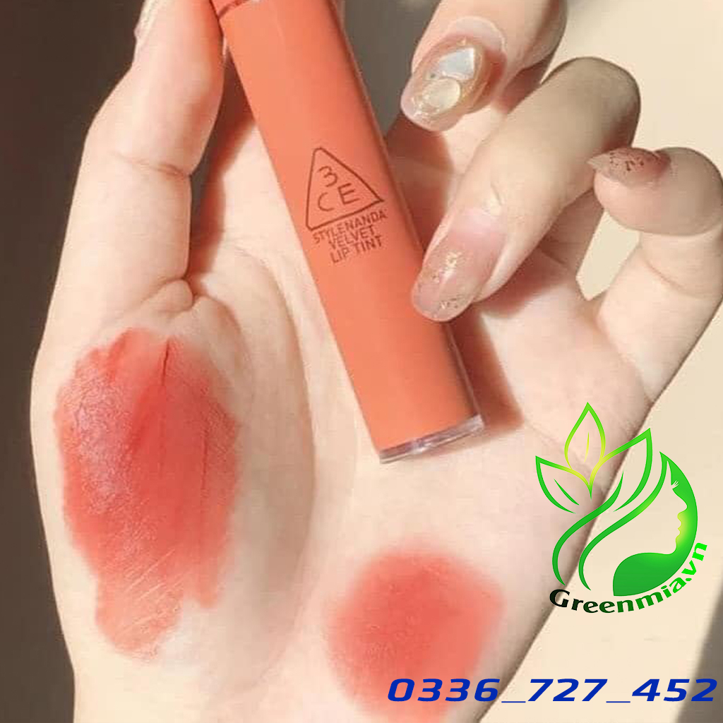 Son 3CE Velvet Lip Tint Going Right – Màu Cam Hồng Đất CHÍNH HÃNG CHECK HIDDEN TAG