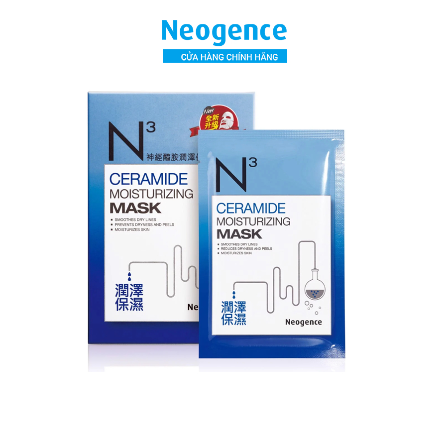 Mặt nạ Neogence N3 khóa ẩm bổ sung Ceramide Hộp 6 miếng