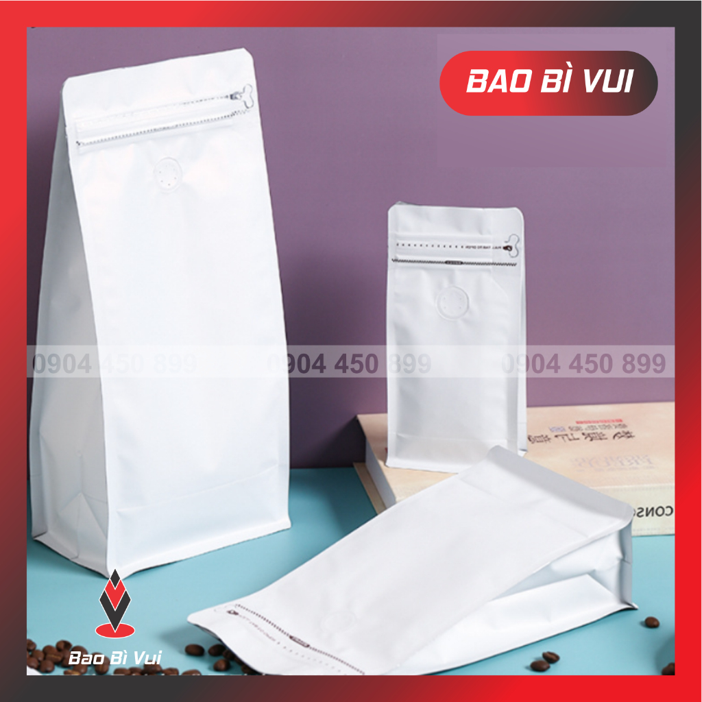 ( 1 cái) Túi zip 8 cạnh đáy vuông
