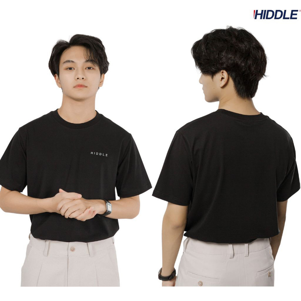 Áo thun nam cổ tròn HIDDLE vải cotton co giãn dày dặn phông trơn basic tay ngắn nhiều màu HI Basic Fit | H04-T4