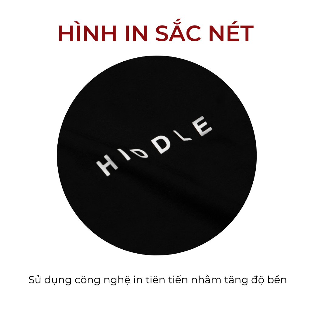 Áo thun nam cổ tròn cao cấp hàng hiệu vải cotton lạnh mặc mát HIDDLE BW 2 màu Trắng, Đen