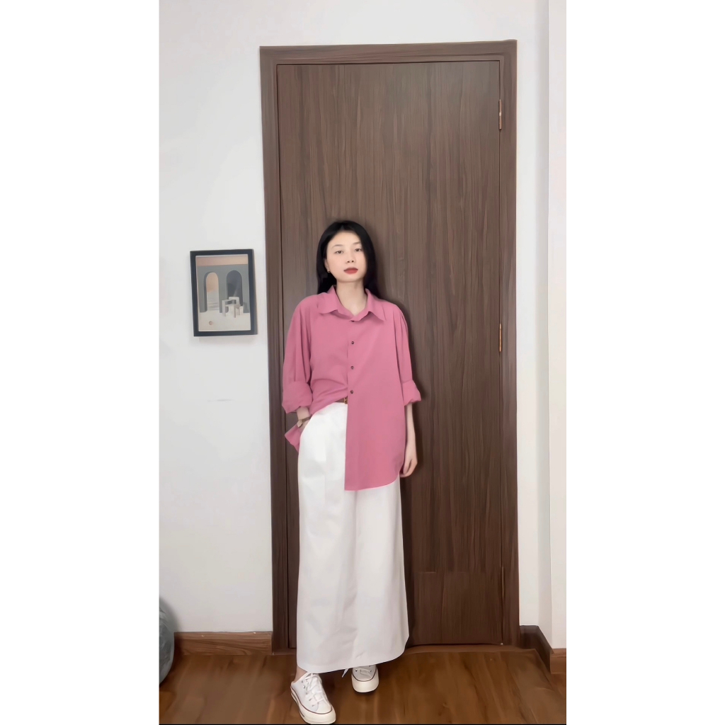 Chân váy dài dáng chữ A phong cách Hàn Quốc