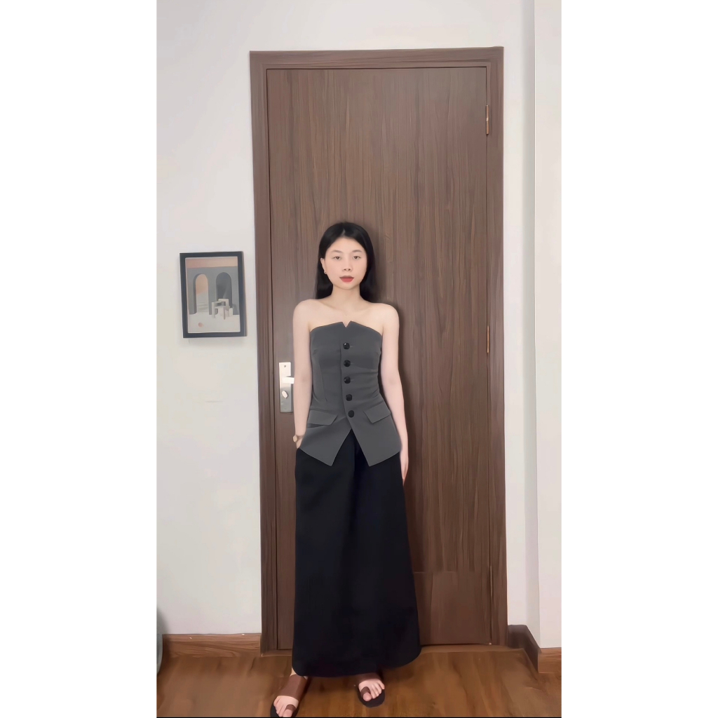 Chân váy dài dáng chữ A phong cách Hàn Quốc