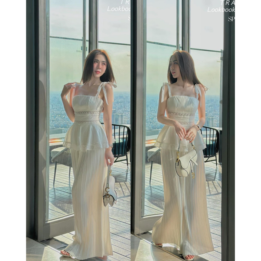 Set áo + quần . Có 1 màu. KÈm hình chụp thật 100%. Size dưới 54kg vừa. Đơn giản mà đẹp. Mua nhanh kẻo hết nha