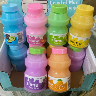 Đồ chơi Slime Sữa Trái Cây Milk fruit Hình Bình Sữa Lọ Nhỏ Mắt Kim Tuyến Dạng Lỏng Slam Gudetama