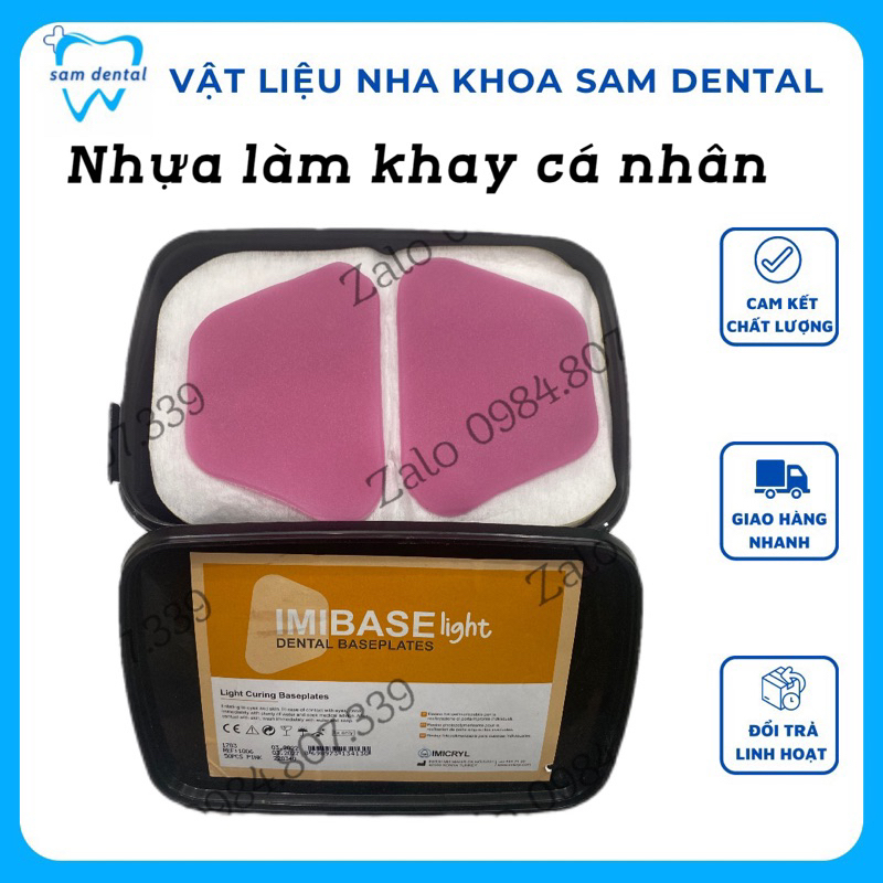 Hộp 50 miếng nhựa làm khay cá nhân