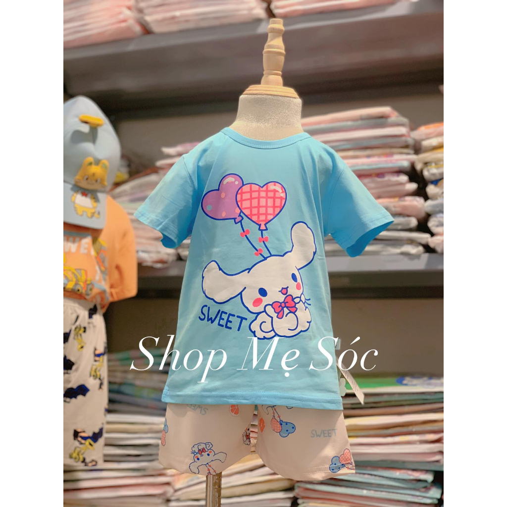 Set bé gái, bộ đồ đùi bé gái, bộ cotton bé gái mùa hè cao cấp, nhiều mẫu dễ thương CTG023