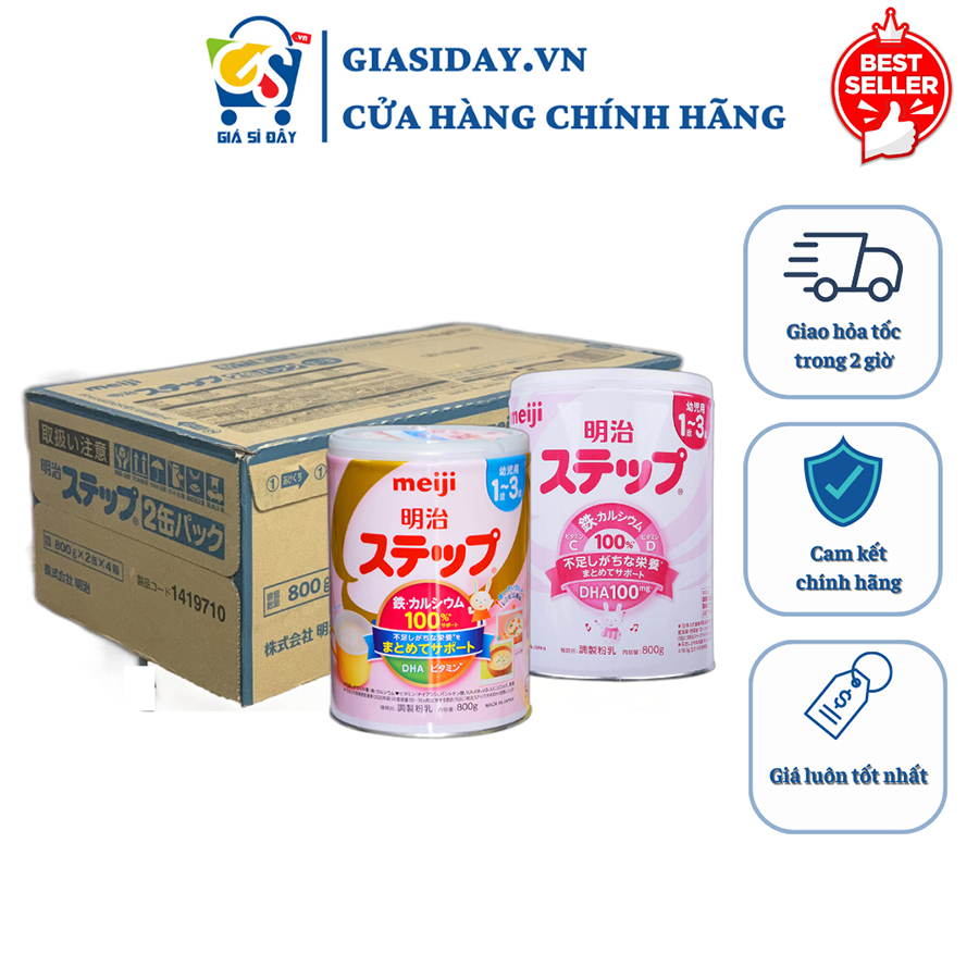 Sữa Công Thức Meiji Lon Nội Địa Nhật Số 9 (1-3Y) 800g