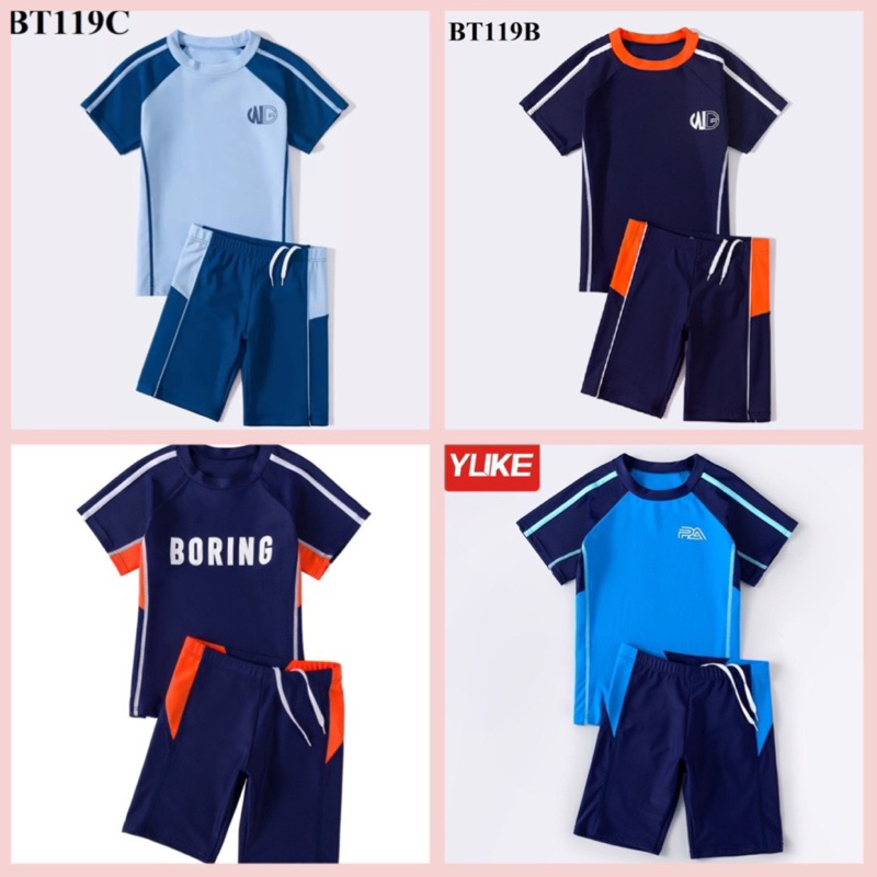 9183 Bộ bơi bé trai chống tia UV hàng chuẩn đẹp chất liệu co dãn cực thích, set đi biển đại, đồ bơi thể thao