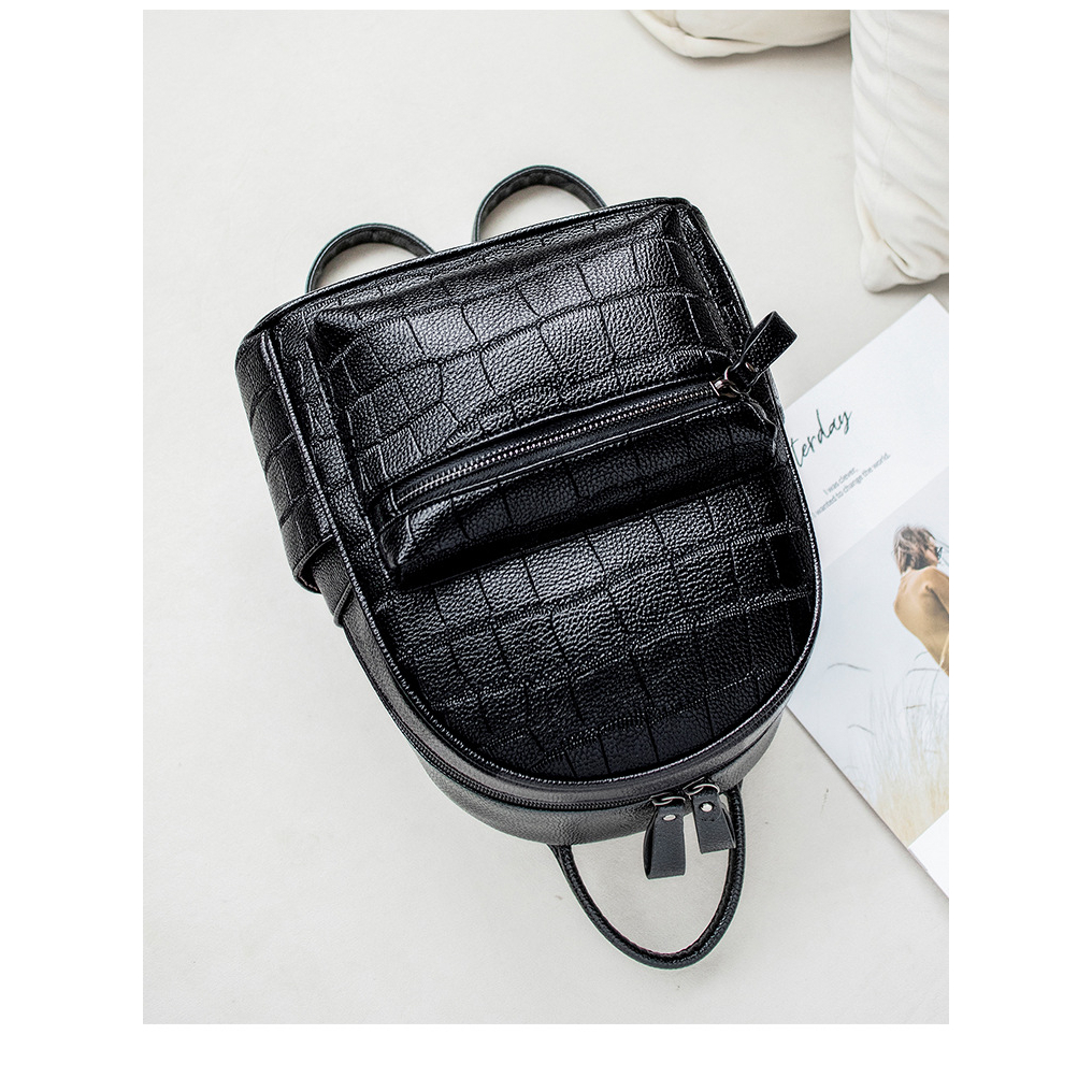 Balo nữ thời  trang BL5 balo da mềm 2 ngăn Varan phù hợp đi làm, đi chơi