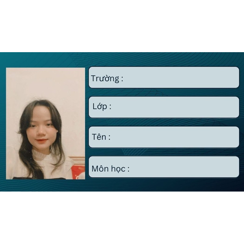 Nhãn vở in theo yêu cầu❤️