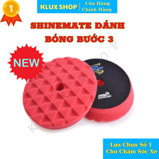 Shinemate – Phớt đánh bóng 5inch – Màu đỏ – Bước 3 - Tăng bóng bề mặt sơn xe