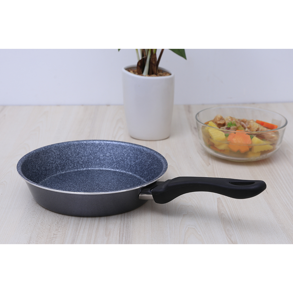 Chảo nhôm chống dính đáy từ 24 cm Happycook MFP-24IH GRAY