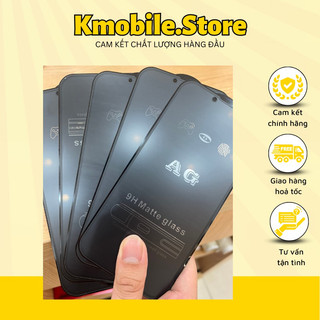 Kính cường lực iPhone chống bám vân tay mồ hôi full màn nhám full iPhone Kmobile. Store