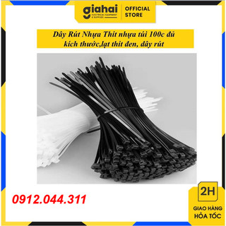Dây Rút Nhựa Thít nhựa đủ kích thước,lạt thít đen, dây rút tbd105
